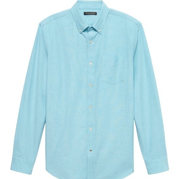Banana Republic Standard-Fit Cotton Oxford… - Picture 1 of 8